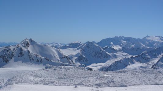 奥地利, stubai, 滑雪板, 冬天, 山脉