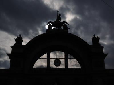 卢塞恩火车站, 驻地门户, 黑暗, 令人沮丧, 雕像, figurengruppe, 数字
