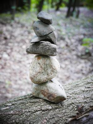 禅宗, 平衡, te, 和谐, 平静, 岩石, 禅宗的石头