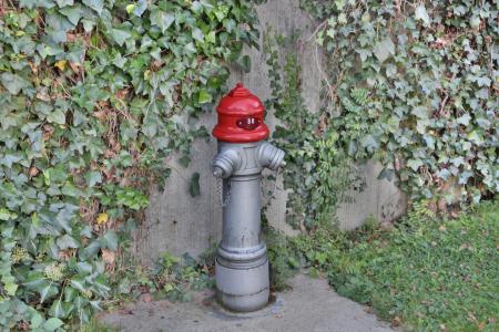 消火栓, 红色, 金属, 水, 消防, 灭火, 打开水龙头水