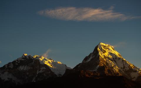 山, 安纳布尔纳, 尼泊尔, 景观, 喜马拉雅山, 旅行, 自然