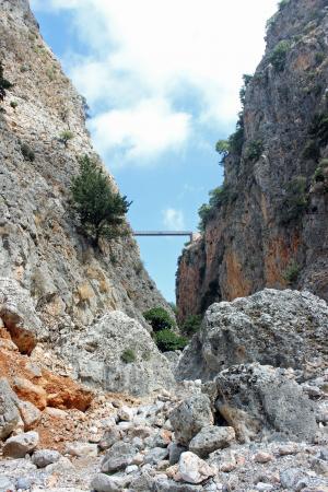 aradena, 峡谷, 桥梁, 克里特岛, 岛屿, 希腊, 岩石