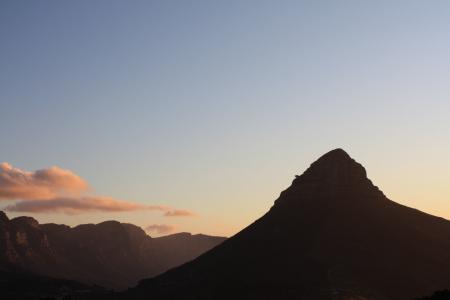 南非, 开普敦, 桌山, 天空, 岩石, 旅行, 全景
