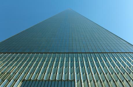 世界贸易中心, 曼哈顿, 摩天大楼, 塔, 金字塔, 品尼高, 天顶