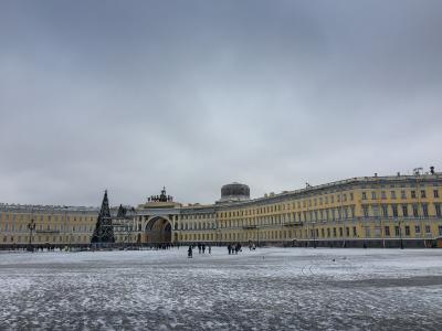 俄罗斯, 圣 petersbourg, 布达拉宫广场, 方舟, 建筑, 欧洲, 著名的地方