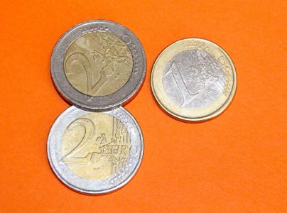 欧元, 钱, 硬币, 财务, 保存, 欧元硬币, 现金