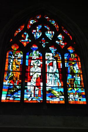 彩色玻璃, 彩绘玻璃窗, 教会, 天主教, 窗口, 波尔多, 洗礼