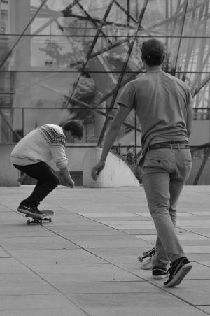 滑冰, 溜冰者, 滑板, 男子, 人, 很酷, 城市场景
