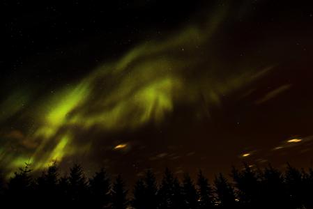 北极光, 奥罗拉, 北部, 晚上, 北欧化工, 自然, 天空