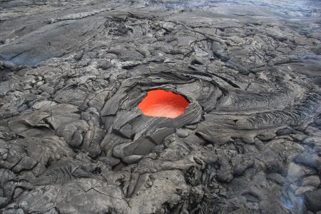 熔岩, 火山, 地壳, 熔, 窗口, 热, 热