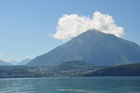 山, 湖, 打喷嚏, 自然, 调谐器湖, 瑞士, 景观