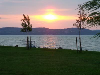 巴拉顿湖, 夏季, 休息, 日落, 自然, 湖, 户外