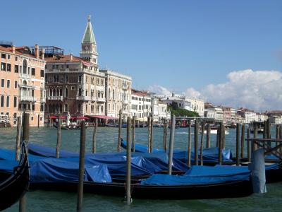 威尼斯, 通道, 水上缆车, 意大利, 小船, 大运河, 吊船