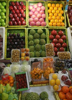 印度, 水果, 市场, 颜色