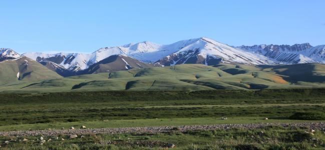 山脉, 自然, 雪, 吉尔吉斯斯坦
