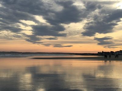 德雷克海滩, 缅因州海岸, 日落