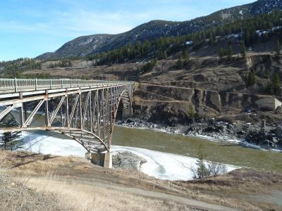 桥梁, 金属建筑, 立交桥, 钢, 弗雷泽河, 不列颠哥伦比亚省, 加拿大