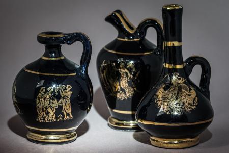 双耳瓶, 花瓶, 希腊语, 古董, 希腊, 宏观
