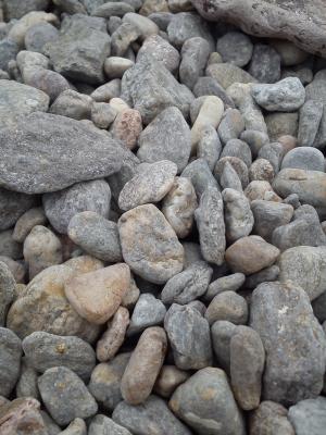 卵石, 南, 法国, 海滩, 灰色, 矿物, 鹅卵石