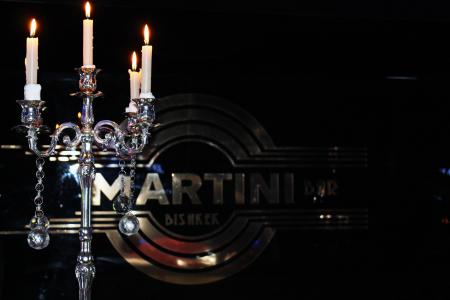 马丁尼, 蜡烛, 玻璃, 俱乐部, 餐厅, 酒吧, 装饰