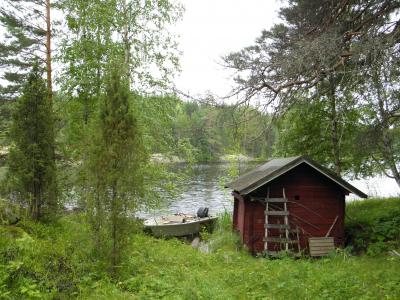 烟熏桑拿, 夏季, 假日, 湖, 自然, 风景名胜, 芬兰语