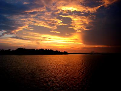 亚马逊, 日落, 亚马逊河, 巴西