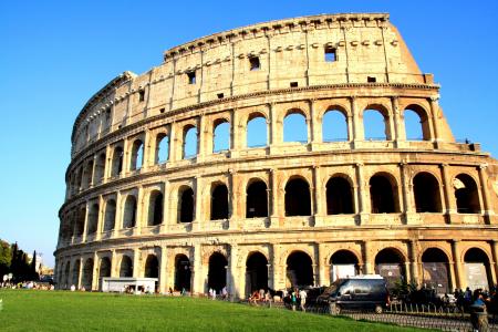 古罗马圆形竞技场, 意大利, 罗马, 建筑, 古代, 建设