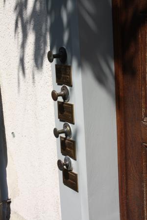 门铃, 老, 黄铜, 地址, 门
