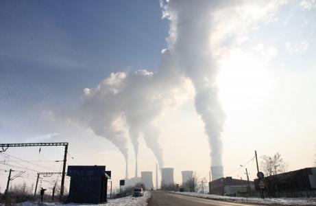 污染, 吸烟, 堆栈, 排放, 行业, 蒸汽, 植物