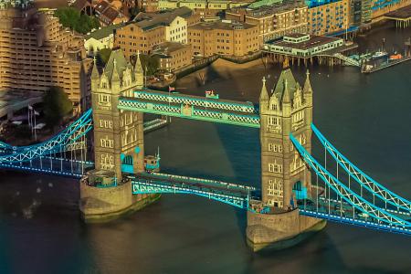 美国, 伦敦, 河, 著名的地方, 桥-男人作结构, 建筑, 城市景观