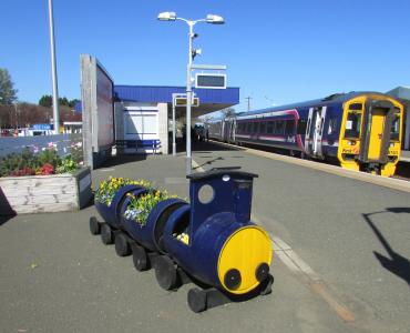 苏格兰, 科, 车站, 铁路, 儿童玩具, 木制火车, 铁路