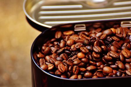 咖啡罐, 咖啡, 咖啡豆, 咖啡厅, 烤, 咖啡因, 棕色