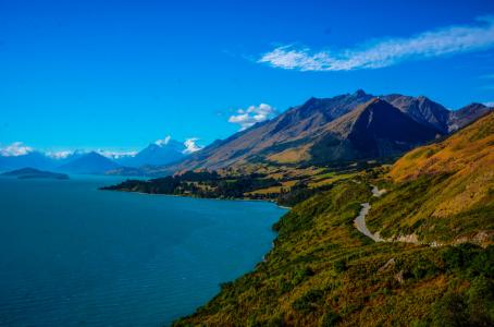 百万美元视图, 昆斯敦, 新西兰, 山脉, 自然, 瓦卡蒂普湖