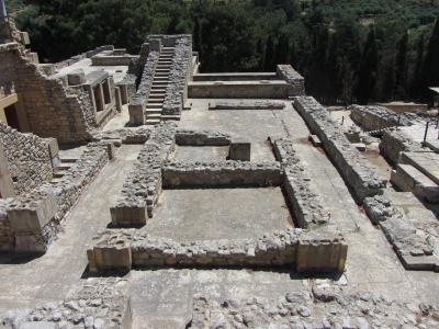 废墟, 克诺索斯宫, 人, 克里特岛, 希腊, 考古遗址, 考古