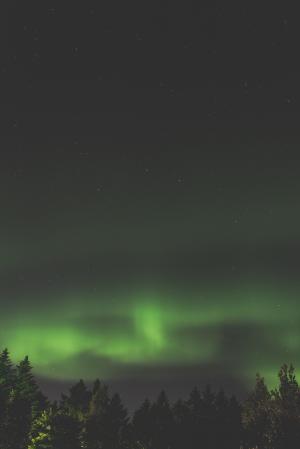 奥罗拉, 北欧化工, 晚上, 绿色, 空间, 星星, 天空