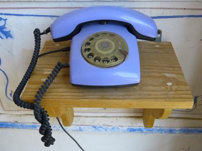 电话, 通信, 连接, 老, 选择, 拨号, 紫色