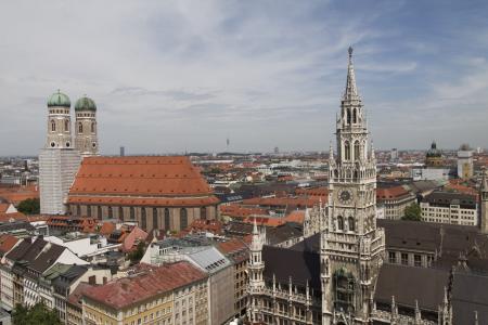 巴伐利亚, 德国, 慕尼黑, 慕尼黑, 建筑, 城市景观, 著名的地方