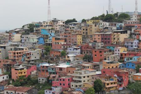 厄瓜多尔, 多彩, 家园, 色彩缤纷的房子, 南北美洲, 房子门面, 城市