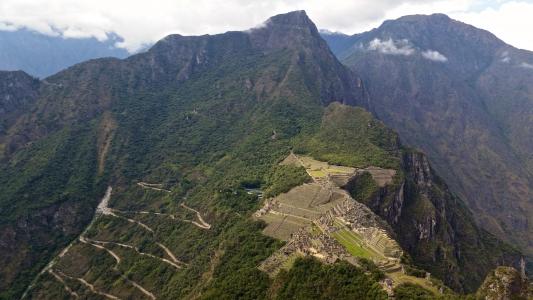 秘鲁, 马丘比丘, 世界遗产, 印加人, 安第斯山脉, wayna, 景观