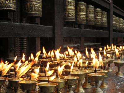 蜡烛, 提供, 寺, 宗教, 传统, 亚洲, 佛