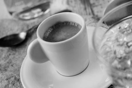 咖啡, 特浓咖啡, 饮料, 咖啡厅, 酒吧, 餐厅, 黑色和白色