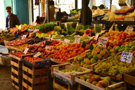 水果市场, 意大利, 威尼斯, 市场, 里亚托, 水果