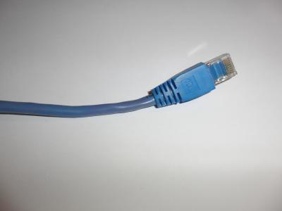 网络, 电缆, 以太网, 插头, 无线局域网, 蓝色