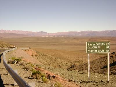 景观, 道路, 视图, 标志, 北, 阿根廷, 旅游