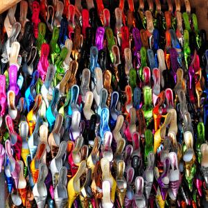 鞋子, 市场, 塞内加尔, 颜色, 拖鞋