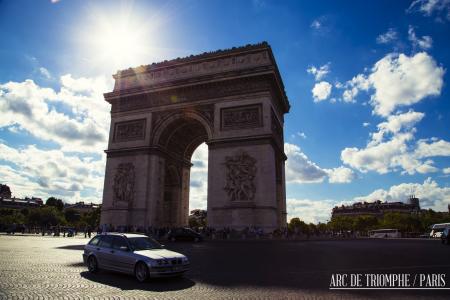 巴黎, 法国, 凯旋门, 纪念碑, 建筑, 旅游, 历史