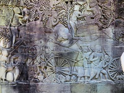 柬埔寨, 吴哥, 警卫, 戎, 寺, 雕像, 考古