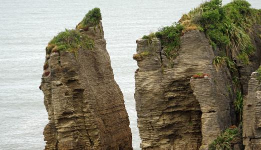 煎饼岩, 新西兰, 西海岸, 南岛, 悬崖, 自然, 水