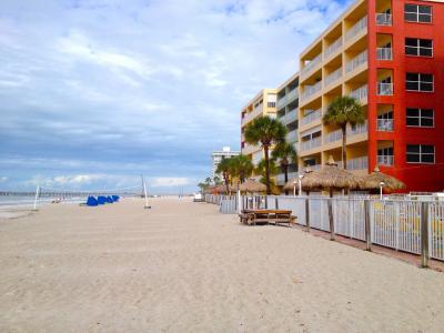 海滩, 佛罗里达州, 沙子, 海滩酒店, 度假, 海洋