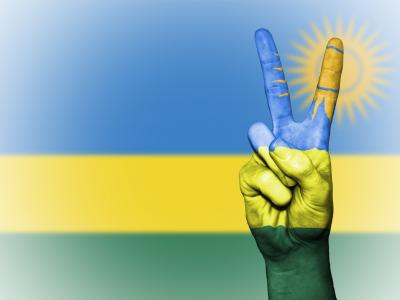 卢旺达, 和平, 手, 国家, 背景, 旗帜, 颜色